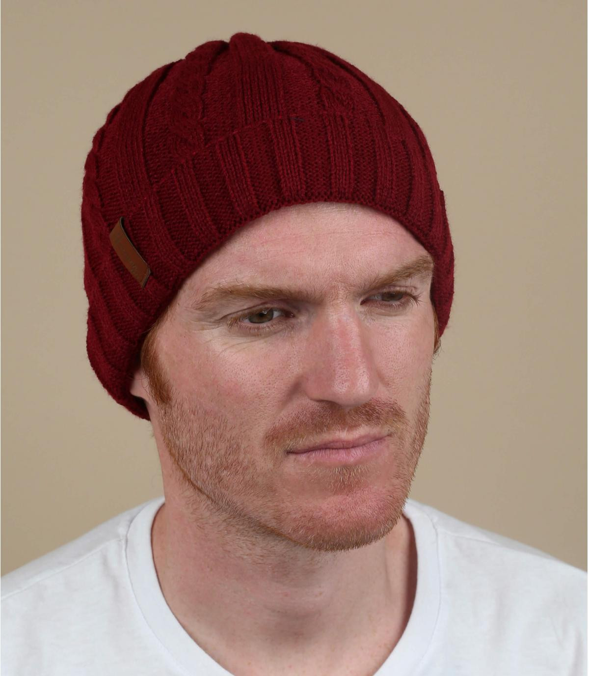 gorro puño granate Eneko red gorro puño granate Eneko red